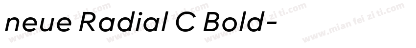 neue Radial C Bold字体转换
